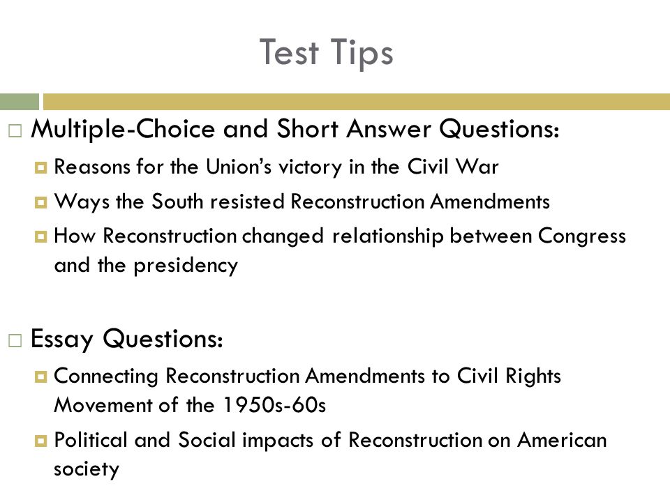 Short Term and Long Term Causes of the Civil War Essay Sample